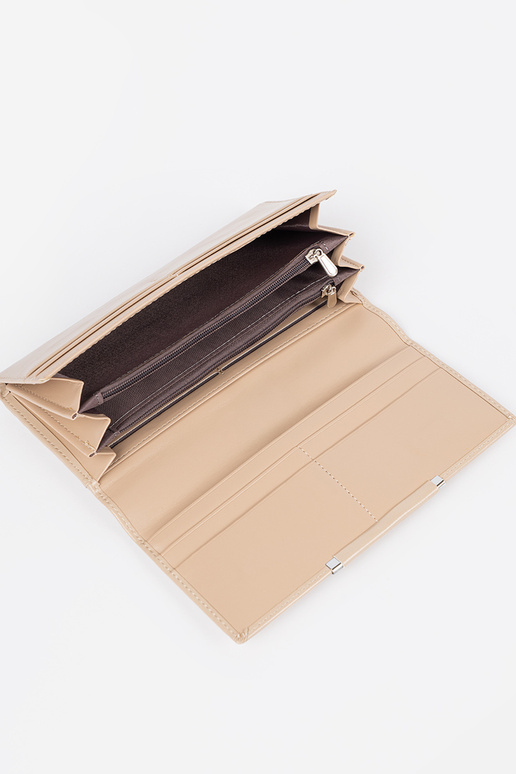 Elegants smilšu krāsas sieviešu maks