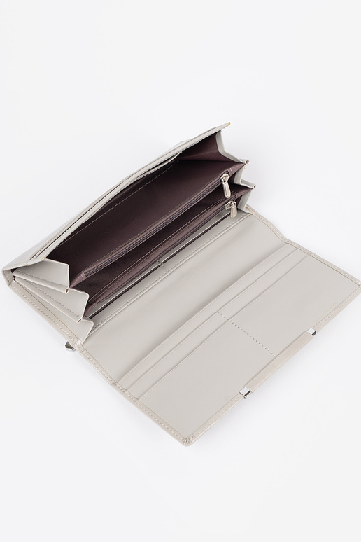 Elegants pelēks sieviešu maks