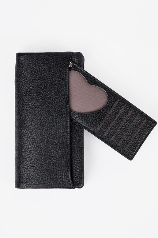 Liels sieviešu maciņš melnā krāsā