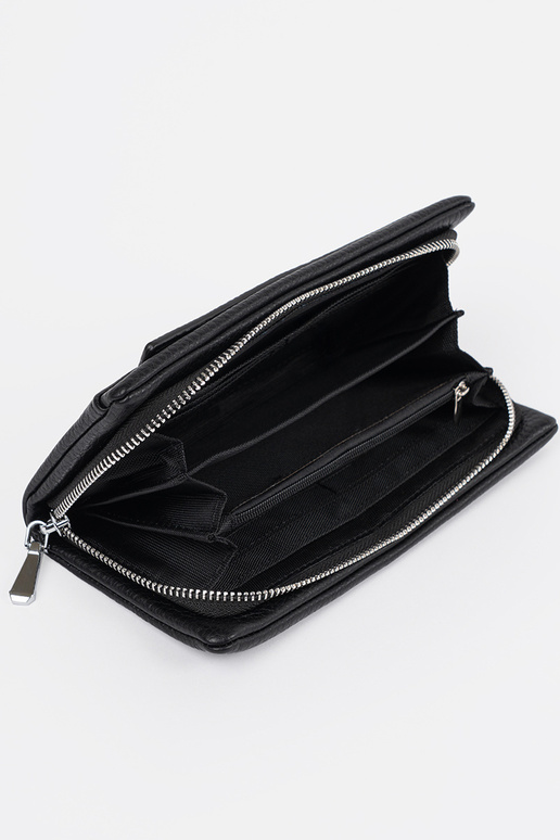 Liels sieviešu maciņš melnā krāsā