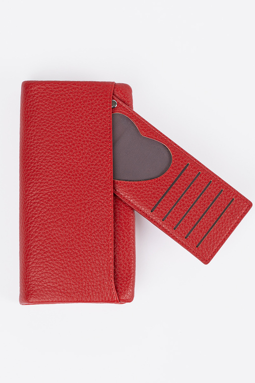 Liels sieviešu maciņš sarkanā krāsā