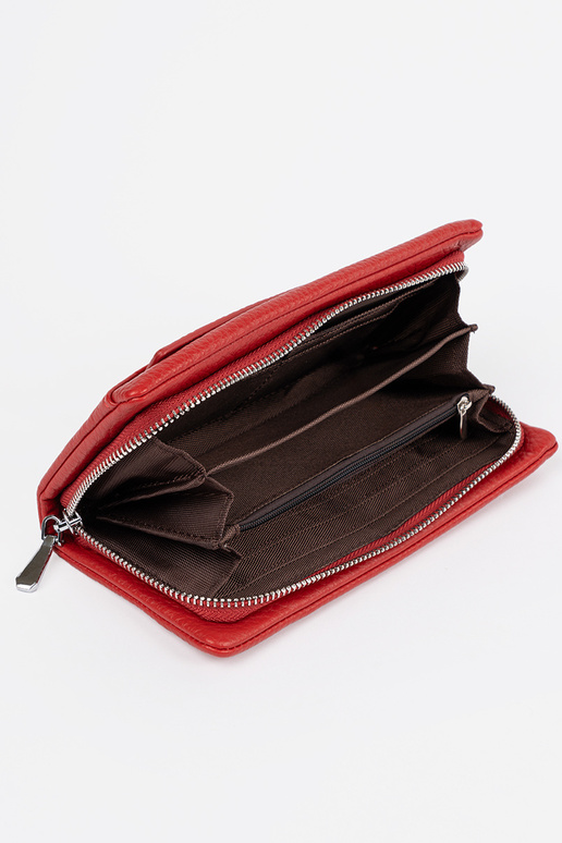 Liels sieviešu maciņš sarkanā krāsā