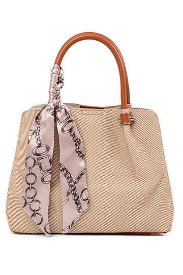 Pelēka maza soma ar rokturi