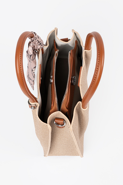 Pelēka maza soma ar rokturi