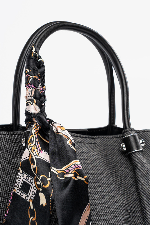 Melna vidēja izmēra rokassoma ar...