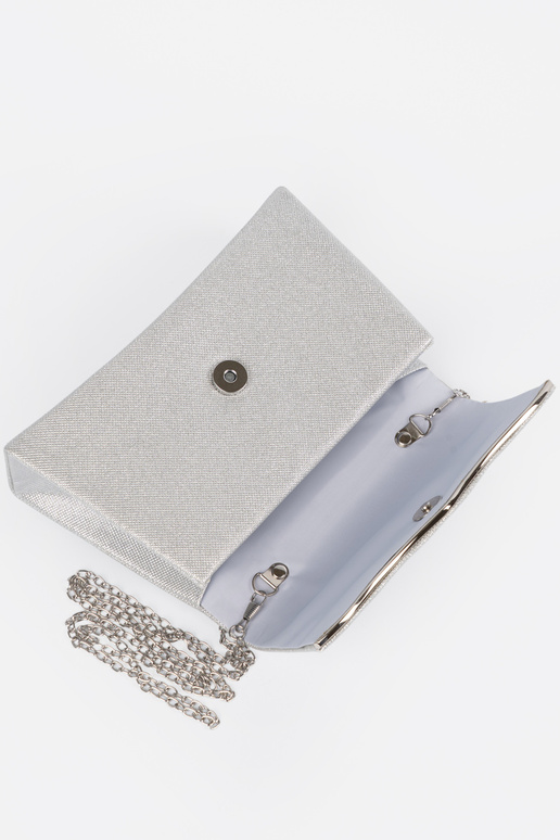 Sudraba krāsas soma ar ķēdi