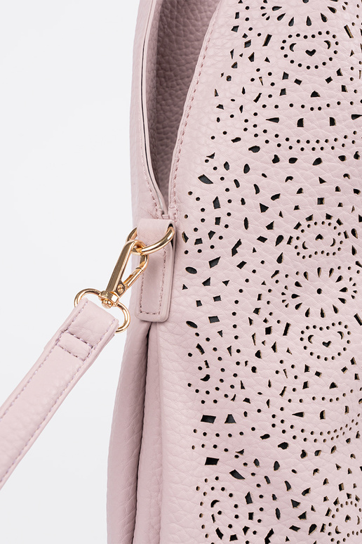 Rozā caurspīdīga sieviešu soma