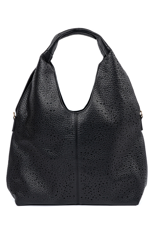 Melna caurspīdīga sieviešu soma