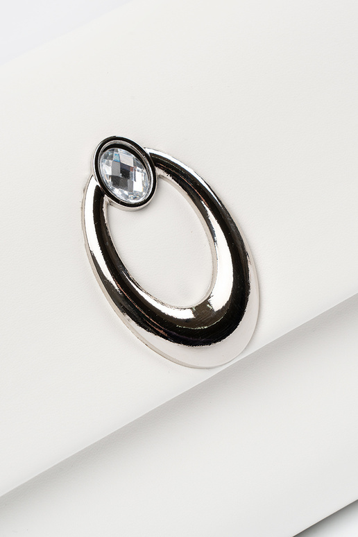 Balta aploksnes tipa soma ar sudraba...