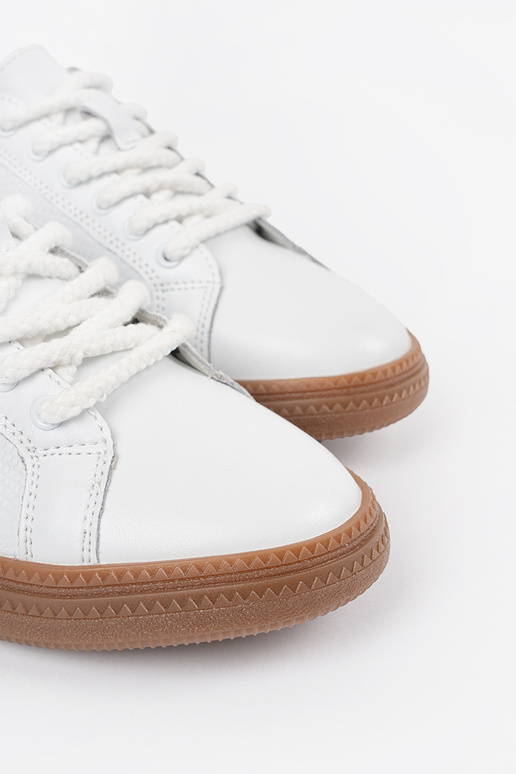 Baltie ādas sieviešu sporta apavi...