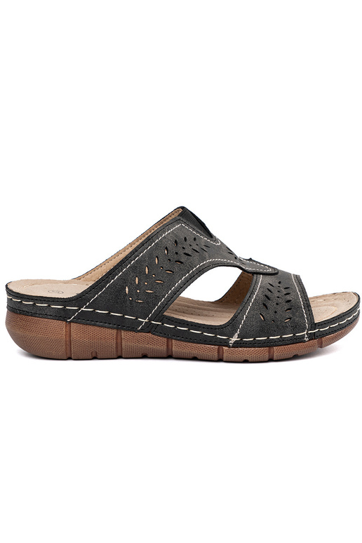 Mēteļi uz platformas melnā krāsā