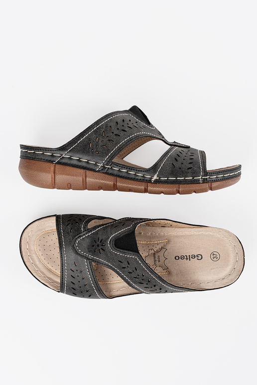 Mēteļi uz platformas melnā krāsā