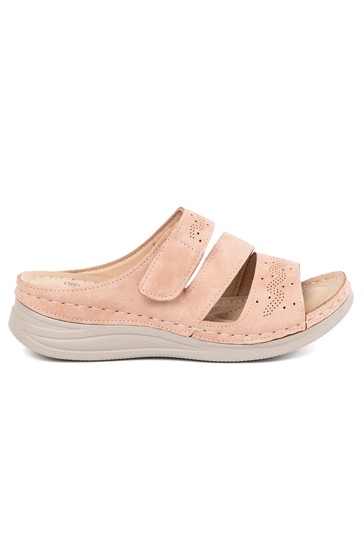 Zemas platformas čības rozā krāsā