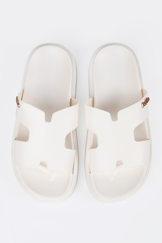 Čības sieviešu balta krāsa ar platformu Čības sieviešu balta krāsa ar platformu