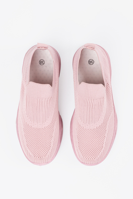 Rozā krāsas sieviešu apavi zeķu zeķes