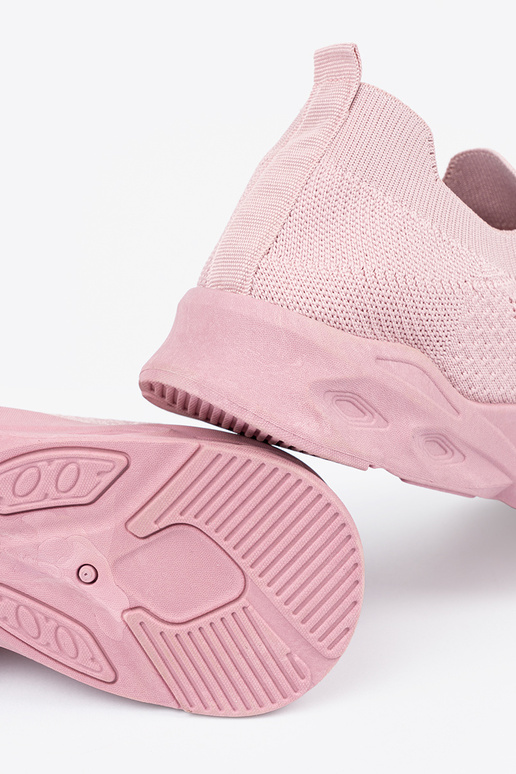 Rozā krāsas sieviešu apavi zeķu zeķes