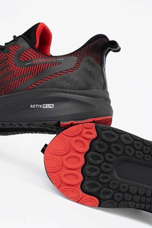 Melns-sarkans sieviešu apavi do biegania