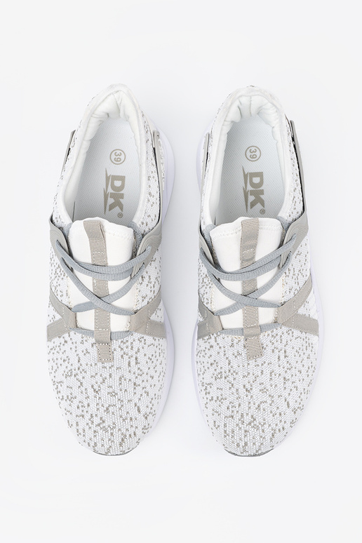 Sporta stila balti-pelēki apavi Sporta stila balti-pelēki apavi