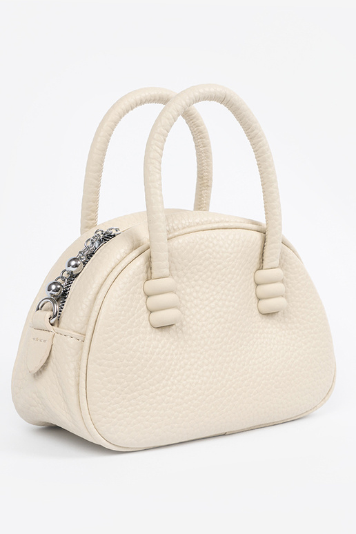 Spilgti smilšu krāsas maks ar siksniņām