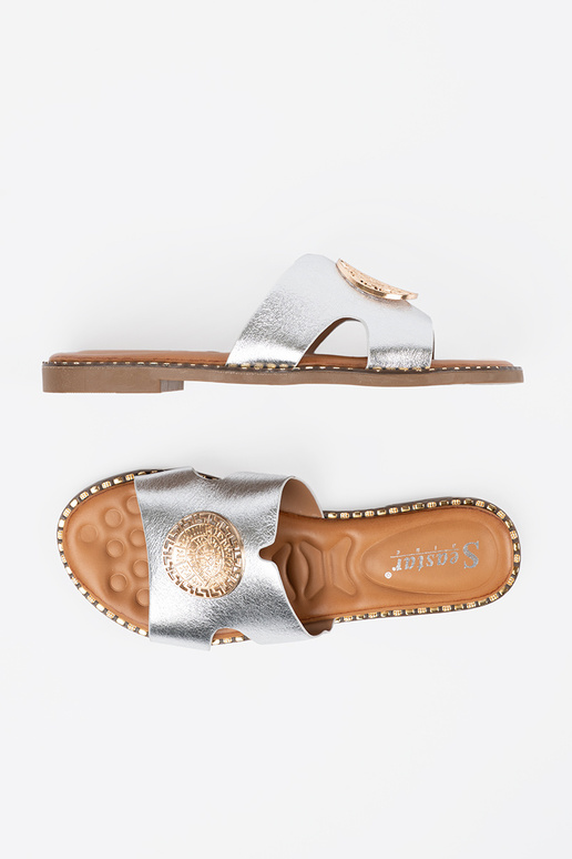 Čības Sudrabs ar zelta rotājumu Čības Sudrabs ar zelta rotājumu