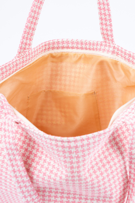 Piejūras soma/maisiņš ar rozā-baltu...