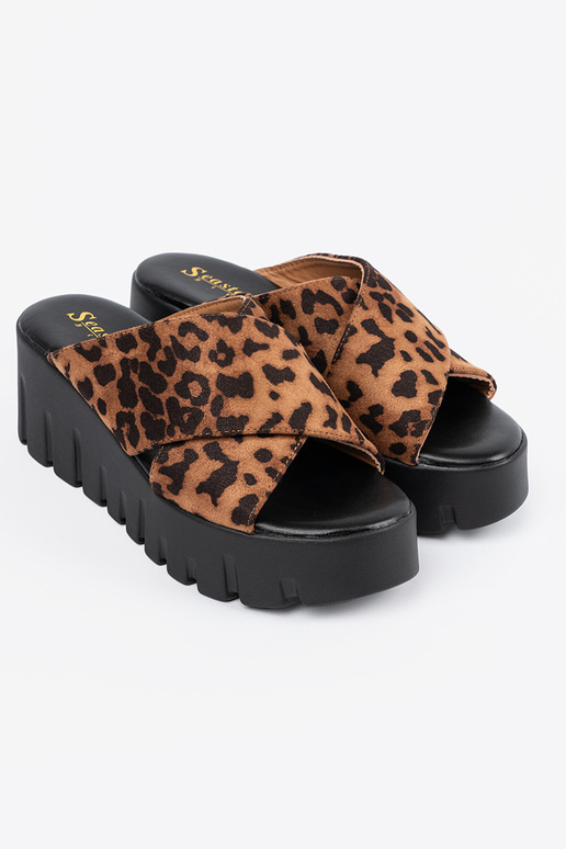 zamšādas čības sieviešu uz ķīļa...