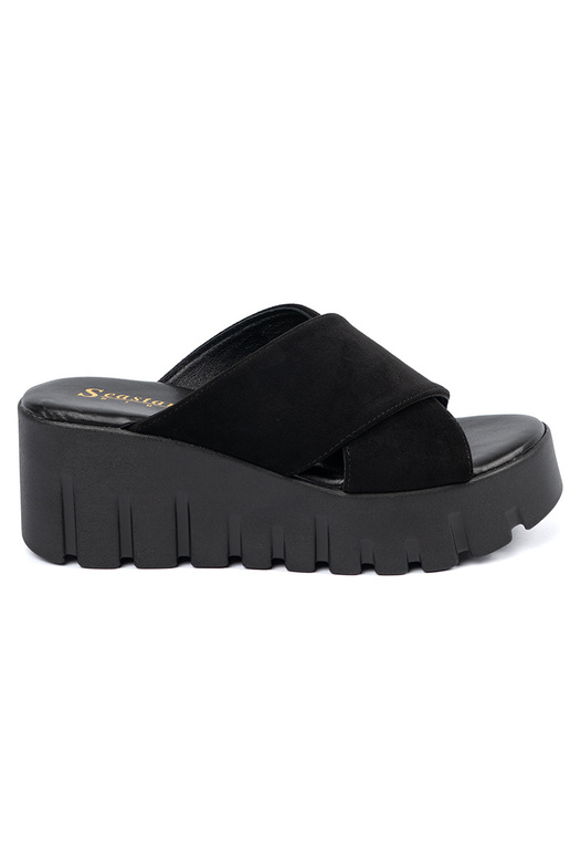 zamšādas čības sieviešu uz ķīļa...