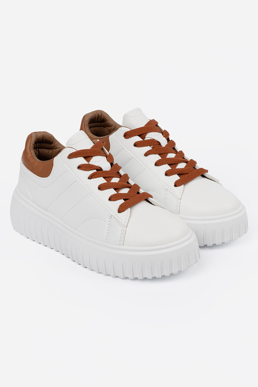 Baltas krāsas sporta stila apavi ar...