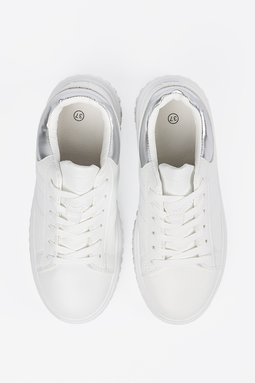 Baltas krāsas sporta stila apavi ar...