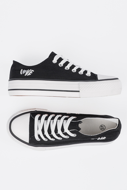 Melnu krāsu sieviešu ikdienas apavi...