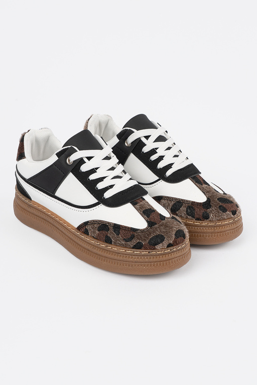 Melnas-baltas sporta stila kurpes ar...