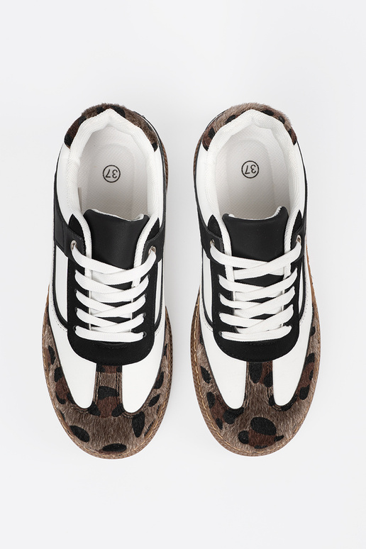 Melnas-baltas sporta stila kurpes ar...