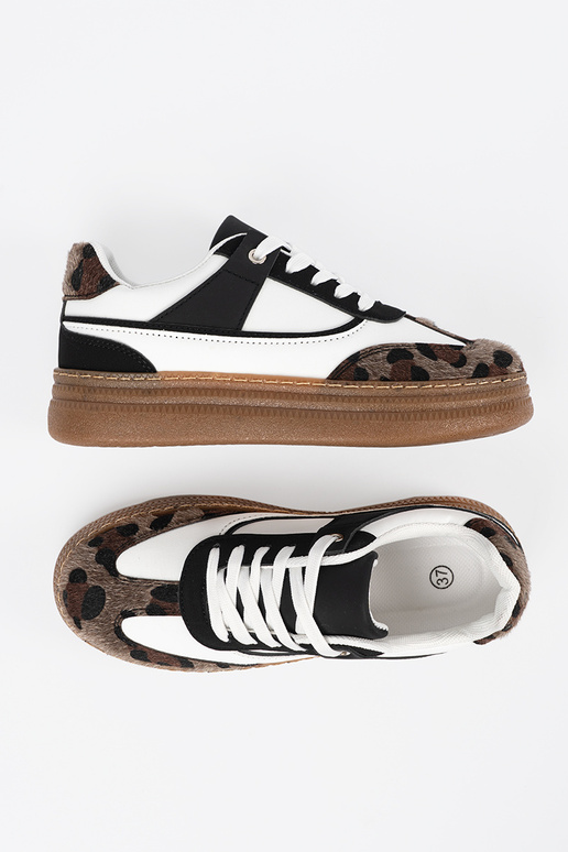 Melnas-baltas sporta stila kurpes ar...