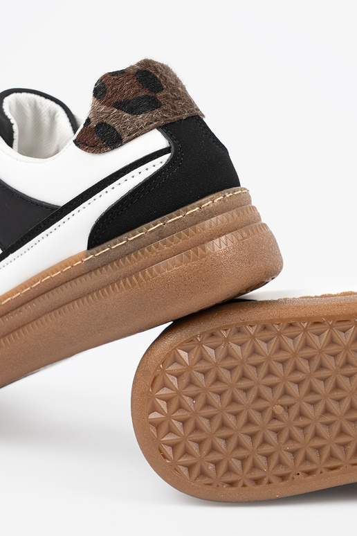 Melnas-baltas sporta stila kurpes ar...