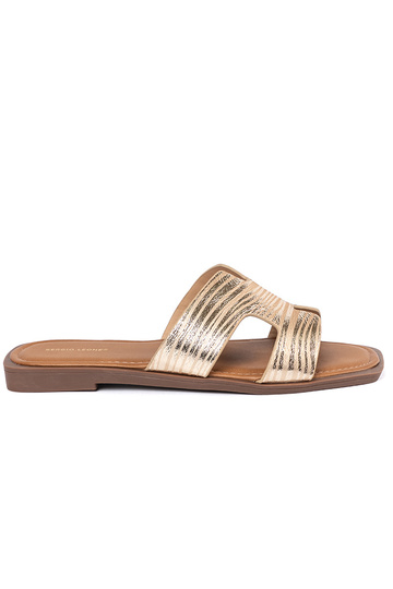 Zelta krāsas čības ar...