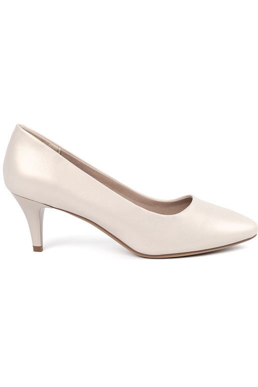 Ziloņkaula krāsas augstpapēžu kurpes,...