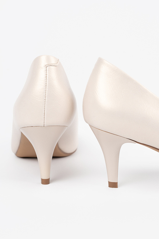 Ziloņkaula krāsas augstpapēžu kurpes,...