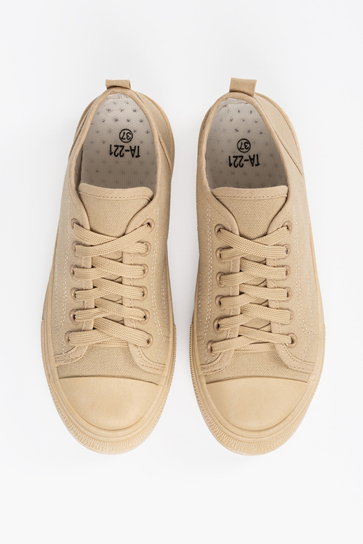 Zemi sieviešu zābaki smilšu krāsā