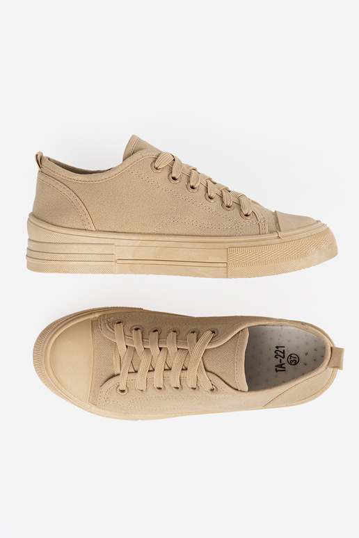 Zemi sieviešu zābaki smilšu krāsā