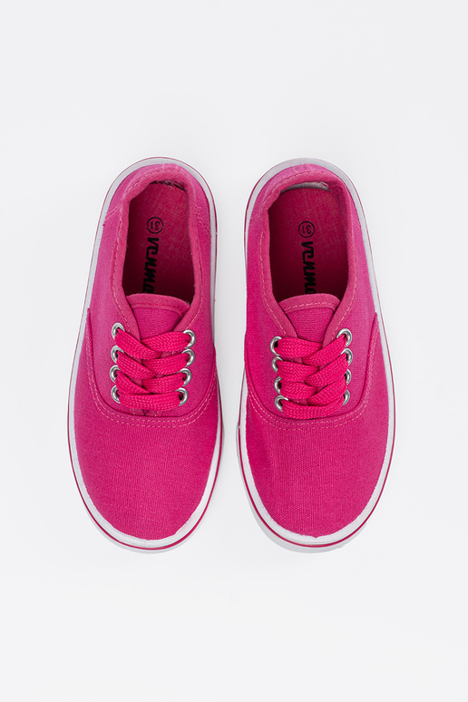 Rozā krāsas bērnu kurpes ar baltu zoli