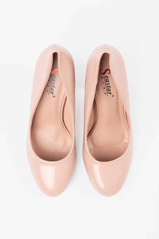 Ziloņkaula krāsas lakotas augstpapēžu...