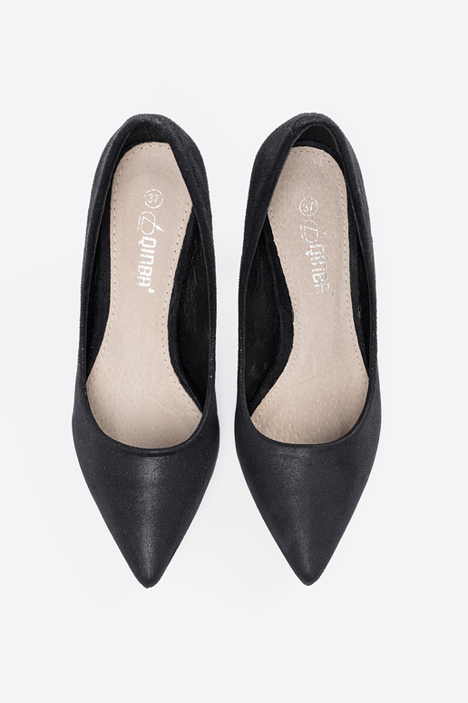 Melni zamša augstpapēžu kurpes