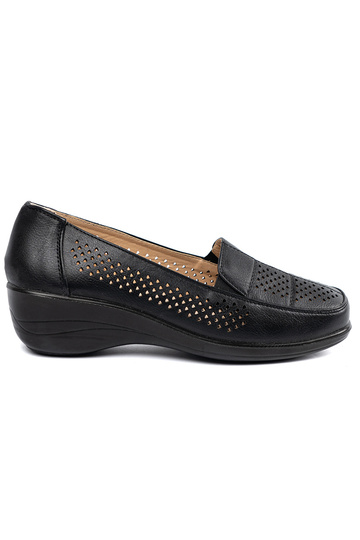 melnas krāsas ažūra Sieviešu zābaki 2