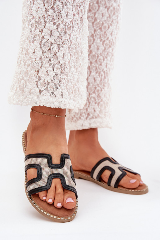 sieviešu čības ar platiem papēžiem melnas krāsas Vereya