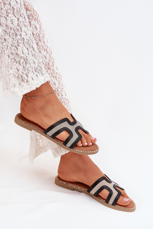 sieviešu čības ar platiem papēžiem melnas krāsas Vereya