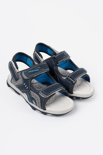 sandales puicisks Velcro Zilas krāsas