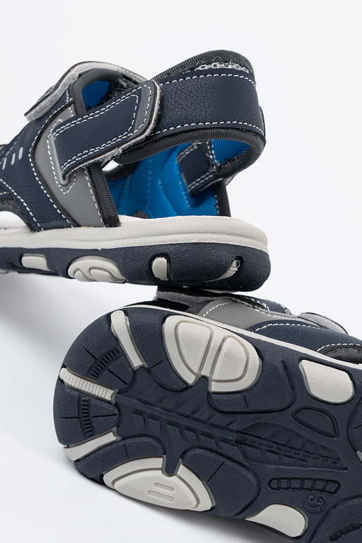 sandales puicisks Velcro Zilas krāsas