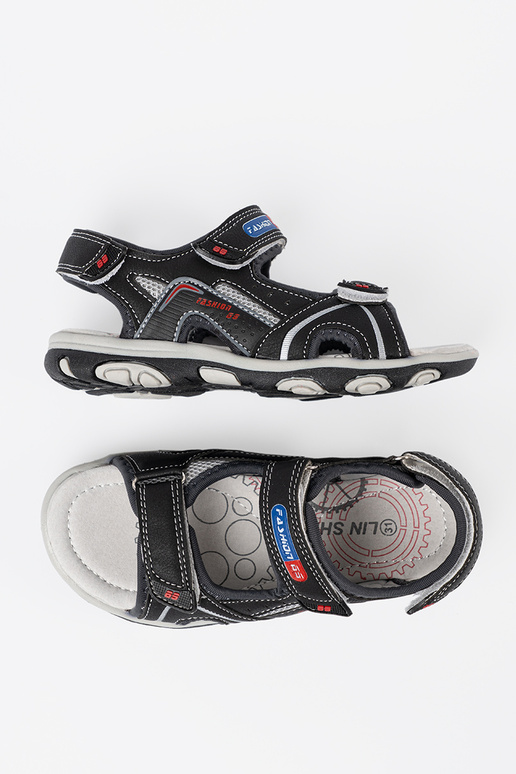 melnas krāsas puicisks kurpes