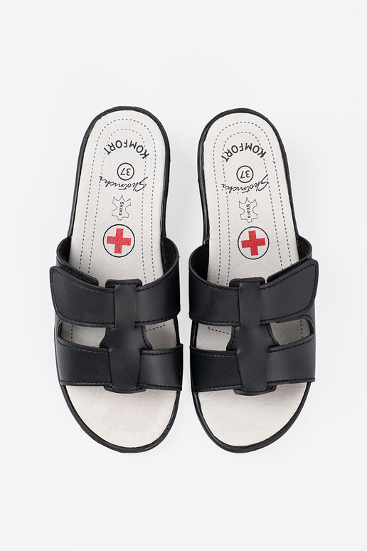 Čības sieviešu Melnas krāsas uz ķīļa