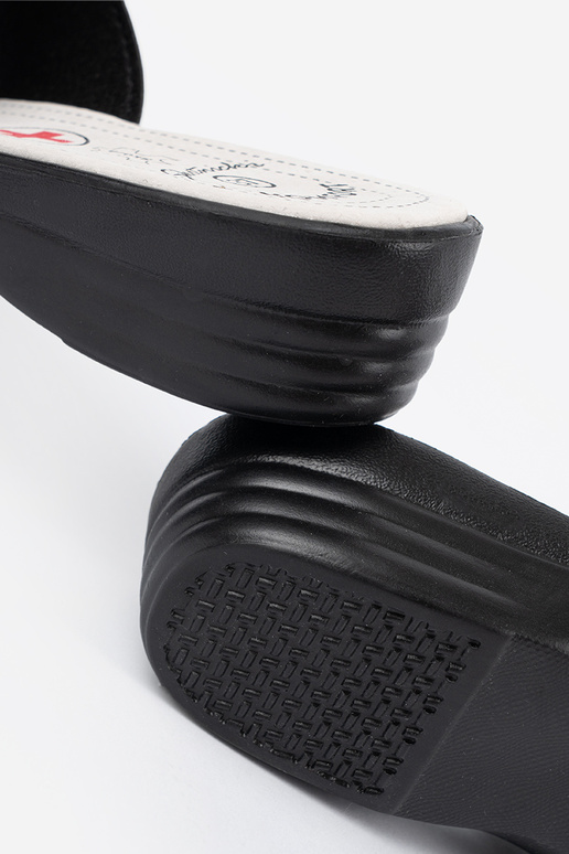 Čības sieviešu Melnas krāsas uz ķīļa